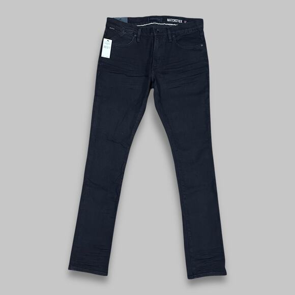 John Varvatos Matchstick Skinny Narrow Black Jeans - Size 32 - Picture 1 of 7